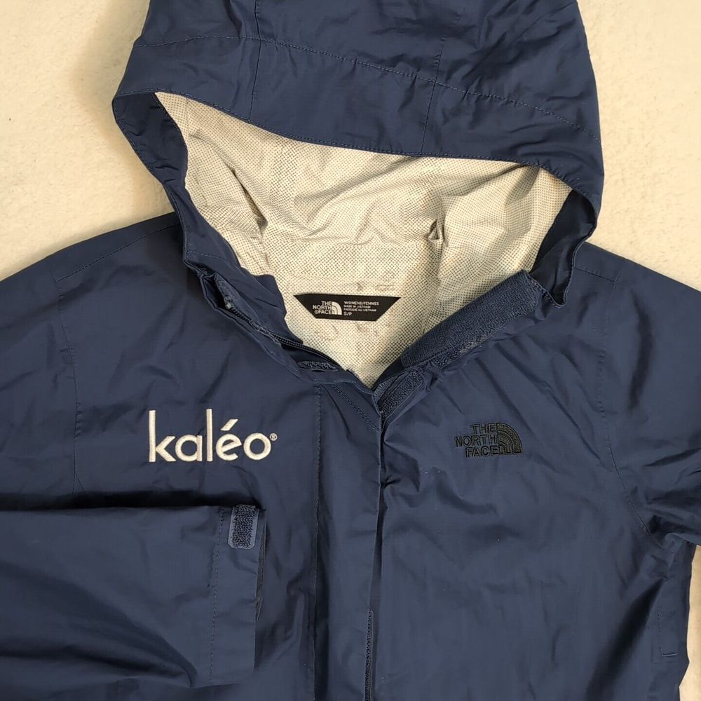 The North Face Dry Vent Womens Hooded Jacket Size Small Blue Full‎ Zip